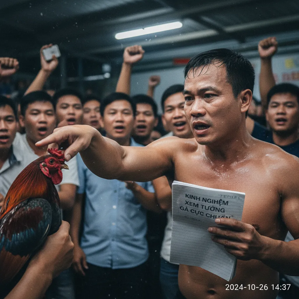 Dáng đứng oai vệ của một chiến kê