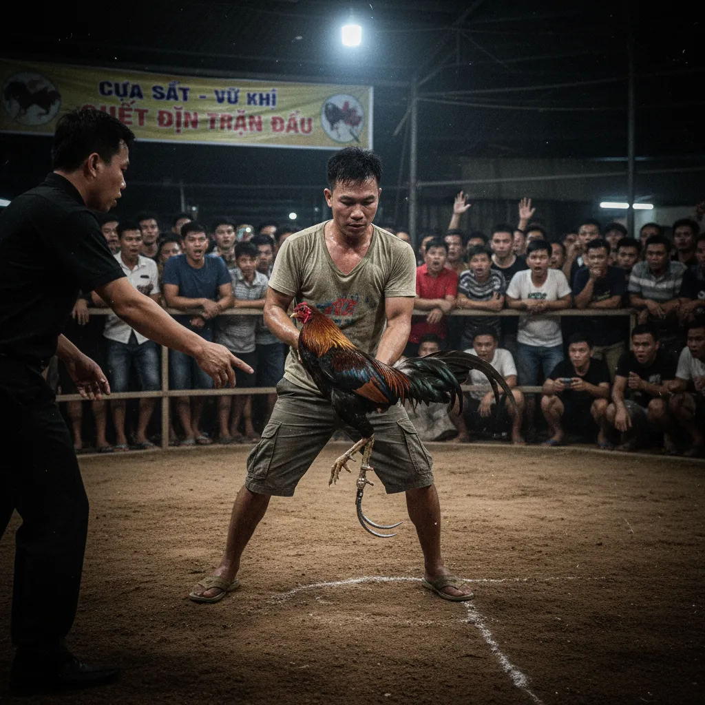 Cựa sắt là vũ khí quyết định trận đấu