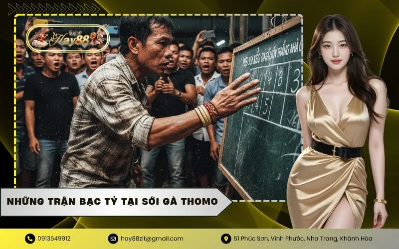 Những trận bạc tỷ tại sới gà Thomo
